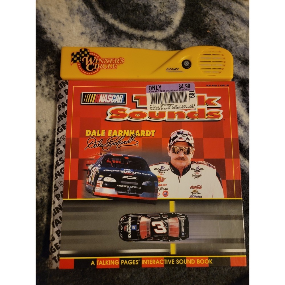 Dale Earnhardt NASCAR "Track Sounds" Talking Pages Book – Winner's Circle...